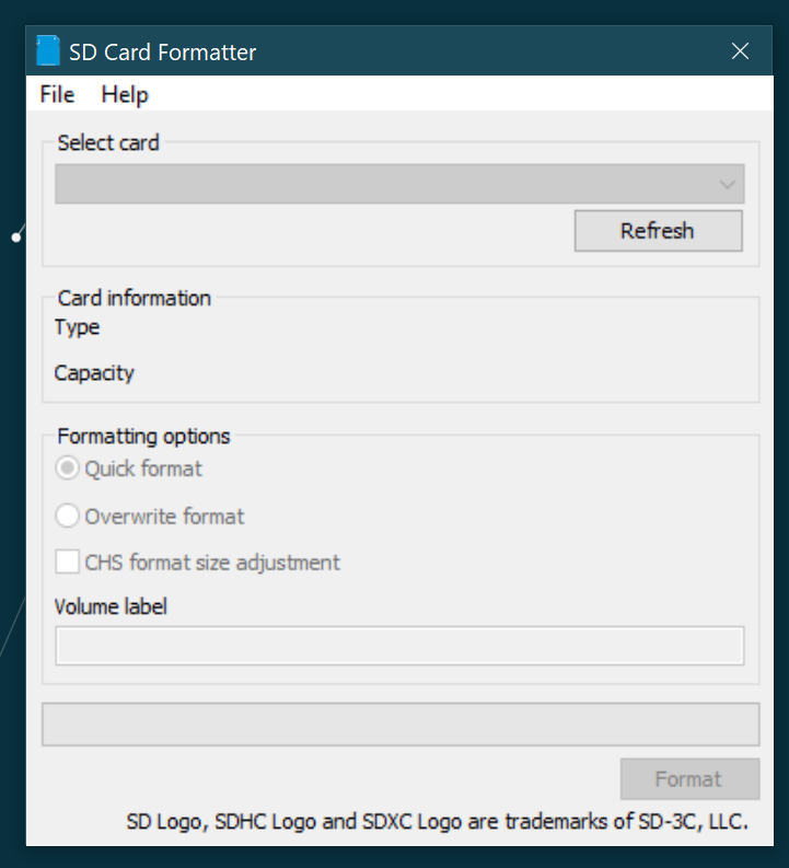 SD Card Formatter